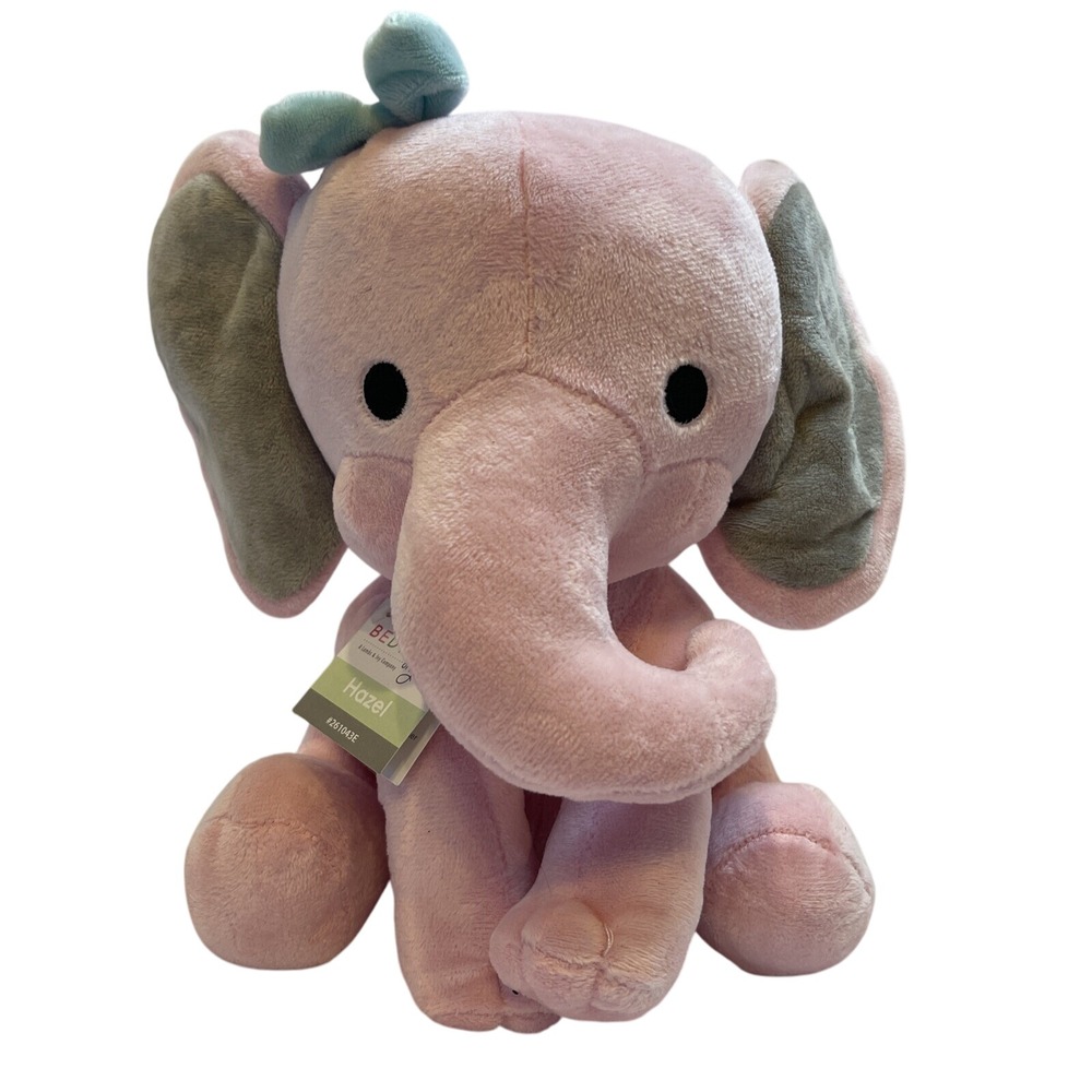 Bedtime Originals Hazel‎ Pink Elephant Plush Stuffed Animal Toy 261043E